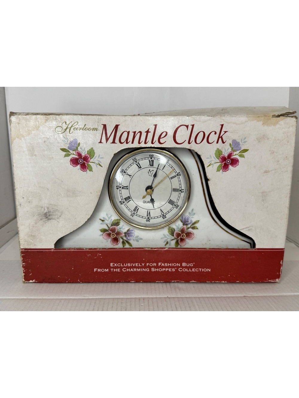 Heirloom porcelain mantle clock